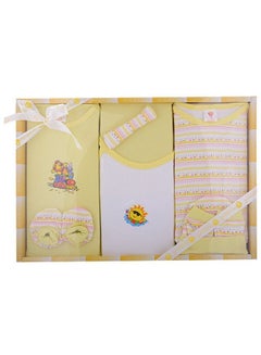 Buy Gift Set For Babies 8 Pcs (Yellow) in Saudi Arabia