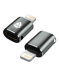 Buy 2 PCS Type C Female to Lighting Male 90 Degree Adapter for iPhone iPad USB C to iPhone Elbow Angle Adapter Converter Type C Female to Lighting Male Adapter USB C to Phone Adapter Converter in Saudi Arabia