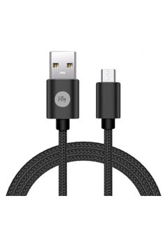 Buy Type C Cable 1M USB Cable Black Nylon Braided Fast Charging Compatible with Samsung Galaxy S21, Note 20, M12, M52, A13, A23, A53, MacBook Pro, Nintendo Switch, Huawei, GoPro Hero 7,PS5, etc in UAE