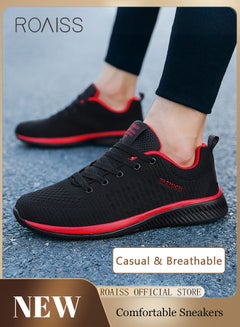 Buy Men Running Shoes Mesh Outdoor Lace-Up Men Sneaker Walking Shoes Ultra Lightweight Breathable Anti-Slip Casual Shoes Men Athletic Running Shoes in UAE