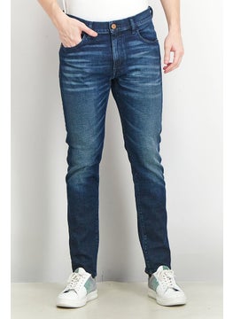 اشتري Men D-Strukt Slim Fit Washed Stretchable Jeans, Navy في الامارات