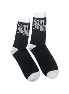 Buy Eminem Unisex Ankle Socks featuring the 'Slim Shady' design motif. Officially Licensed Merchandise. EU 40-45. Quality Comfortable Fabric Socks available in a black colourway. in UAE