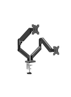 Buy Dual Monitor Mount Stand Fits 13 to 32 Inch Monitors Max 22 lbs Each Arm,Articulating Gas Spring Monitor Arm, with Clamp and Grommet Base in Saudi Arabia