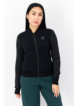 اشتري Women Sportswear Fit Full Zip Training Sweatshirt, Black في السعودية