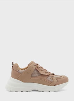 Buy Tonal Chunky Pearl Detail Sneaker in Saudi Arabia