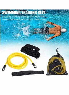 Buy Swim Training Belt Leash Tether Stationary Swimming Harness Static Bungee Cords Resistance Bands Exercise Belts in UAE