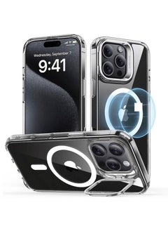 اشتري ESR Classic Hybrid HaloLock Case + Stash Stand Backcover Apple iPhone 16 Pro Max Transparent-ESR-CASE-MSAFE-IP16M-1A750-1A7500102 في الامارات