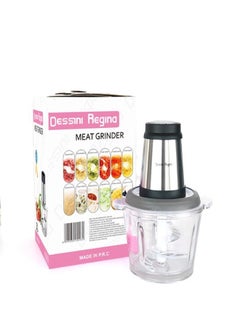 Buy Food Chopper,Electric Meat Grinder ,Quad Stainless Steel Blades with Fast and Slow Speeds Control,300W Mincer, Food Processor for Meat, Carrots, Onion, Garlic in UAE