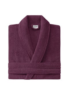 Buy Essentials Fuchsia Bathrobe - Luxurious, Soft, Absorbent Cotton Bathrobe by Yataş Bedding for Men and Women, Size XL in UAE