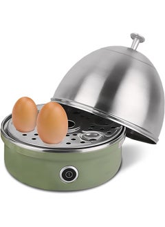 Buy Premium Egg Boiler Cooker Steamer, Perfect for Soft Medium & Poached Hard Boiled Eggs Omelette Maker, Free Measuring Water Cup, Stainless Steel 3-in-1 7 Egg Capacity, Auto Cut-Off Feature in Saudi Arabia