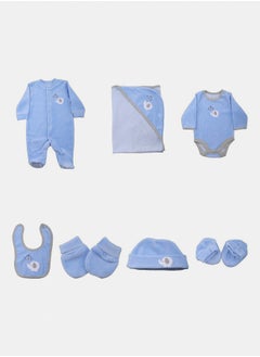 Buy Baby Boys New Born Gift Box (7 pcs) Velvet in Egypt