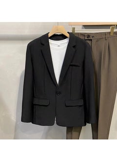 اشتري Korean Casual Slim Fit Blazers Spring AutumnY75 Black Y75 Black في السعودية