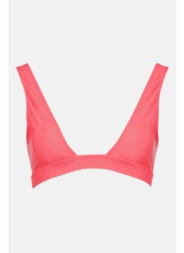 Buy Women Solid Bikini Top, Pink in UAE