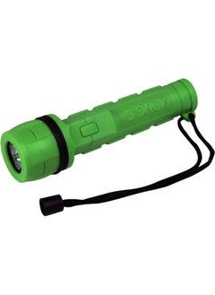 Buy Led Rubber Flashlight 40 Lumen Assorted 1 Piece in UAE