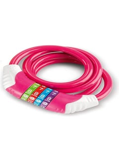 Buy VIO Bike Lock - High Security 4 Digit Resettable Combination Coiling Cable Lock Best for Bicycle Outdoors (Pink) in UAE
