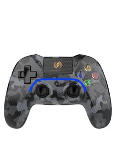 Buy Black Camo Wireless Controller Compatible with PS4/PS4 Pro/PS4 Slim/PC/iOS 13.4/Android 10, Gaming Controller with Touchpad, Motion Sensor, Speaker, Headphone Jack, LED and Back Button in UAE