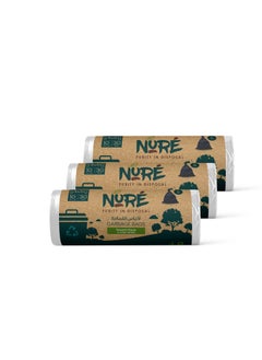 Buy Nure, Bio-Degradable Purity In Disposal Garbage Bag,10 Gallons , 30 Pcs, 54cmx60cm,Pack of 3 in UAE