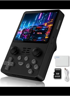 Buy Handheld Game Console 3.5 inch Retro Games Consoles Hand-held Classic Emulator Preinstalled 64GB Black in UAE