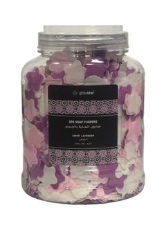 Buy Globalstar Spa Soap Flowers For Hands, Feet And Body Lavender Scent 220g in UAE