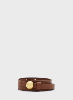 Buy Round Buckle Waist Belt in UAE