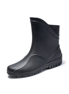 اشتري Mens Fashion Waterproof Slip-Resistant Fishing Rain BootsG500-Black G500-Black في السعودية