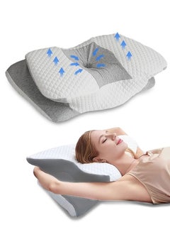 Buy Memory Foam Pillow Sleeping Pillow Cervical Pillow for Neck Pain Relief in Saudi Arabia