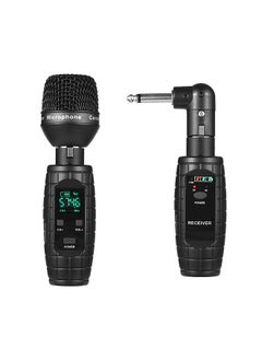 اشتري Wireless Transmitter and Receiver UHF Wireless Guitar Transmitter Receiver with Microphone في السعودية