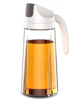 اشتري Glass Leak proof Oil Dispenser Bottle with Automatic Cap and Stopper, 600ml في الامارات