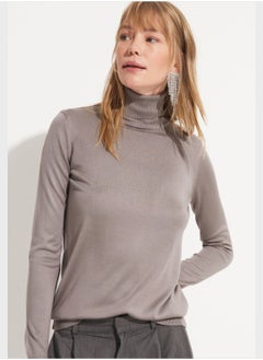 Buy Turtle Neck Knitted Sweater in UAE