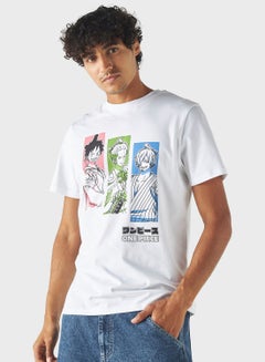 Buy Graphic Print Crew Neck T-Shirt in Saudi Arabia