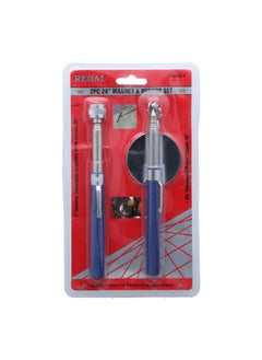 Buy 2-Piece Heavy Duty Telescoping Inspection Mirror and Magnet Set Silver and Blue 26 Inch TIMMS-4 in Saudi Arabia