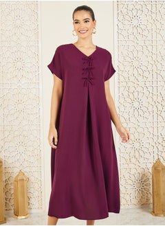 Buy Bow Tie Detail Under Abaya Dress in Saudi Arabia