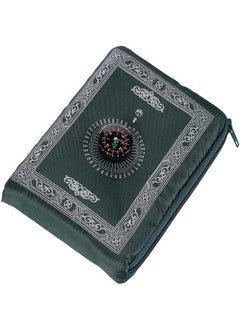 اشتري Travel Prayer Mat 60Cm*100Cm Praying Rug Portable Polyester Prayer Rug With Compass Islamic Waterproof Prayer Mat Muslim Prayer Mat For Ramadan Gifts Islamic Prayer (Green) في الامارات