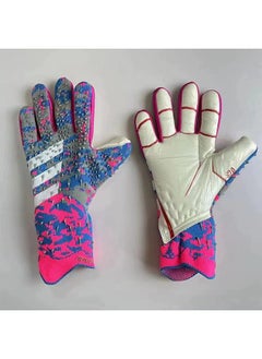 اشتري Soccer Goalkeeper Gloves, Youth Adult Soccer Goalkeeper Gloves, High Performance Goalkeeper Gloves, Breathable Soccer Gloves, 4+3mm Super Grip, For Toughest Saves, Training And Matches في الامارات