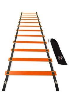 Buy Agility Ladder,12 Steps to 24 Steps Adjustable Speed Ladder Training Ladder Speed Training Equipment with Carry Bag, Football Flexibility Training Jumping Ladder in UAE