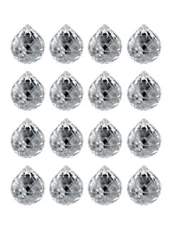 اشتري 16 Piece Crystal Prism Ball for Wedding Decor and Ceiling Lamp Pendants في السعودية