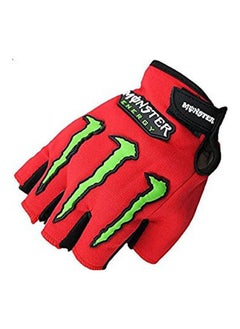 اشتري Half Finger Glove - Red في الامارات