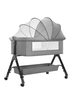 Buy Bedside Cot Newborn Bassinet Mobile Portable Children's Sleeper Cot Folding Crib in UAE