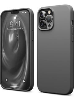 اشتري Silicone for iPhone 13 Pro MAX Case Cover - Dark Grey في الامارات