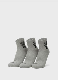 Buy 3 Pack Logo Ankle Socks in UAE