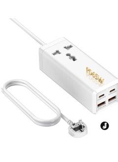 Buy "NEW 10-Way Power Extension Cord Surge Protector Strip – Includes USB-A & USB-C Ports for Versatile Charging" in UAE