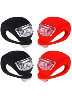 اشتري Bike Lights Front and Back, Headlight Taillight Bicycle Lights Set with Waterproof Silicone Housing For Cycling Safety في السعودية