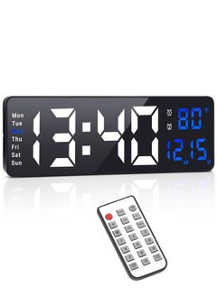 Buy LED Digital Wall Clock with Large Display38.7x3.2x13centimeter in Saudi Arabia