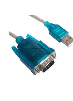 Buy USB to COM RS232 DB9 9-Pin Converter (100cm) - Blue in Egypt