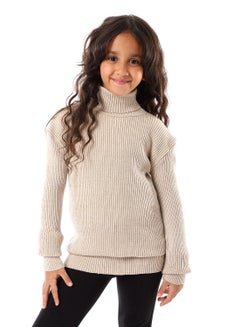 Buy Girls Wool Pullover With High Neck in Egypt