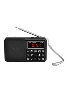 Buy Y-928 TF card speaker portable FM mini radio outdoor audio player Black in UAE
