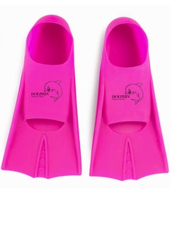 Buy Silicone Swim Training Short Fins Size XS (30-32), Pink in Egypt