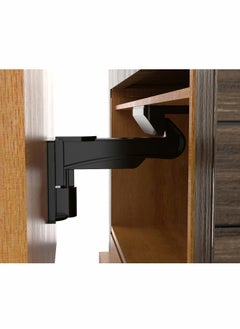 Buy Invisible Baby Proofing Cabinet Latch Locks with Strong 3M Adhesive, No Drilling or Tools Required for Installation, Works with Most Cabinets and Drawers, 10pcs in Saudi Arabia