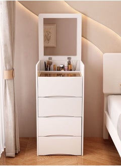 Buy Modern 3 in 1 Dresser Table with Mirror Vanity Lights and Drawers Storaage in Saudi Arabia