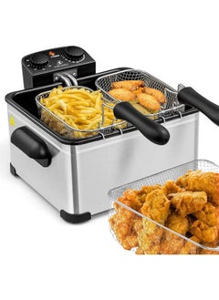 اشتري 2100 Watt Electric Oil Fryer with Stainless Steel with 5 L capacity في السعودية